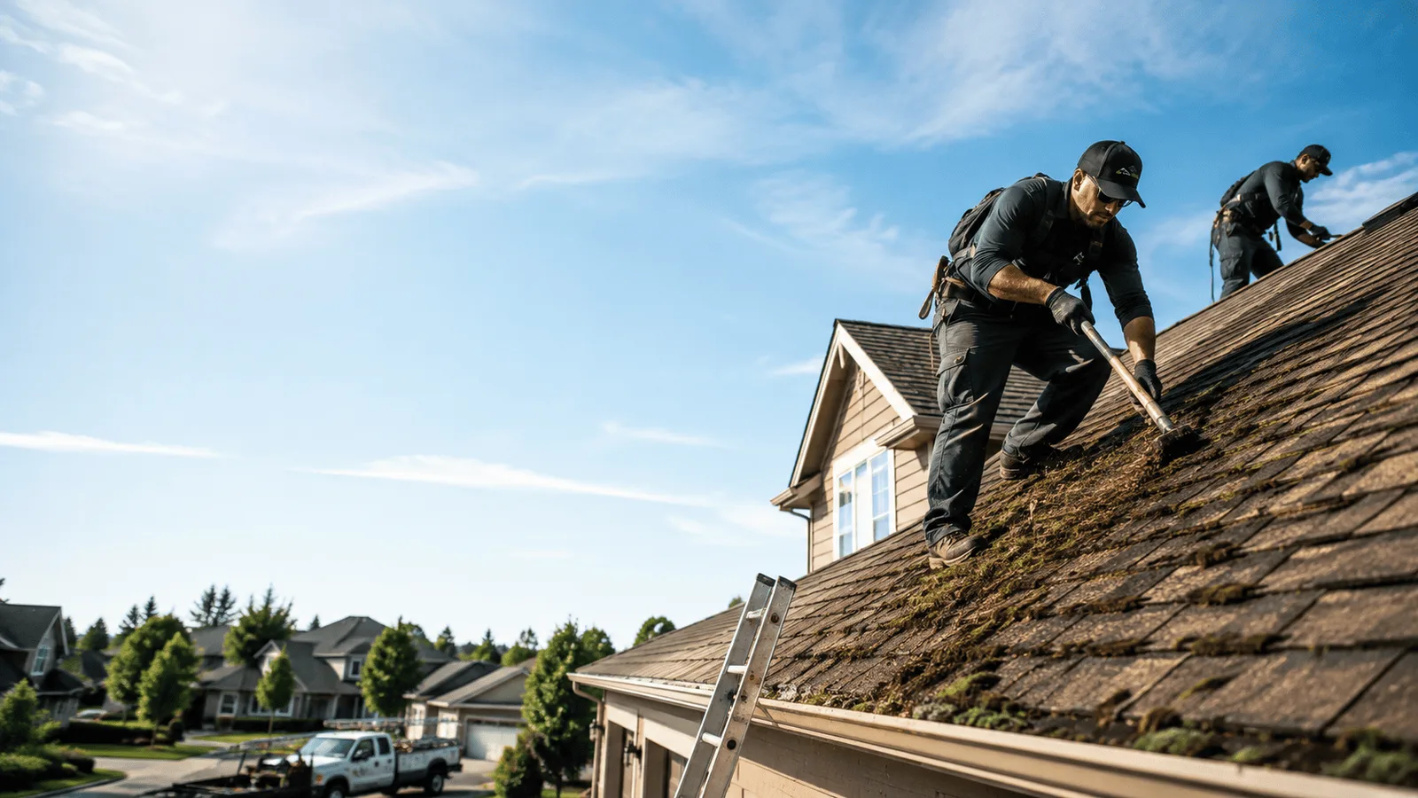 Roof Moss Removal in Wild Rose, WI near me